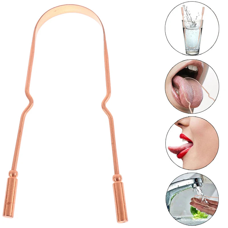 Pure Copper Tongue Scraper - Oral Hygiene Tool