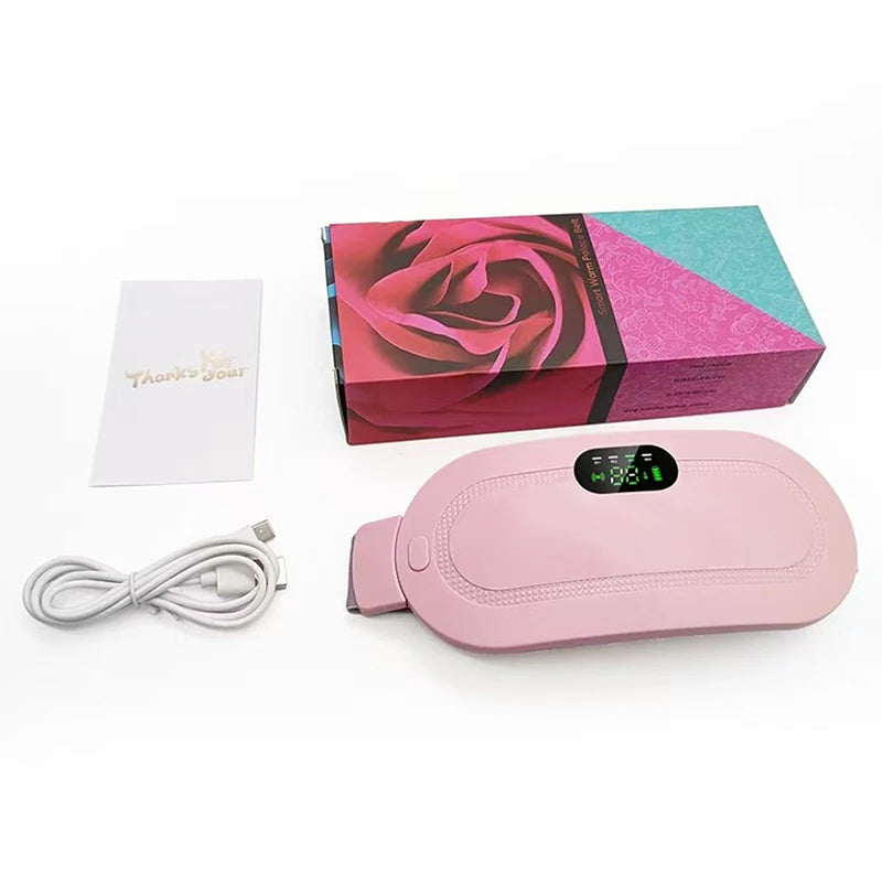 Heating Pad For Period Cramps 3-Speed Adjustment Portable Cordless Rechargeable Heating Pad For Menstrual Pain Relief Electric