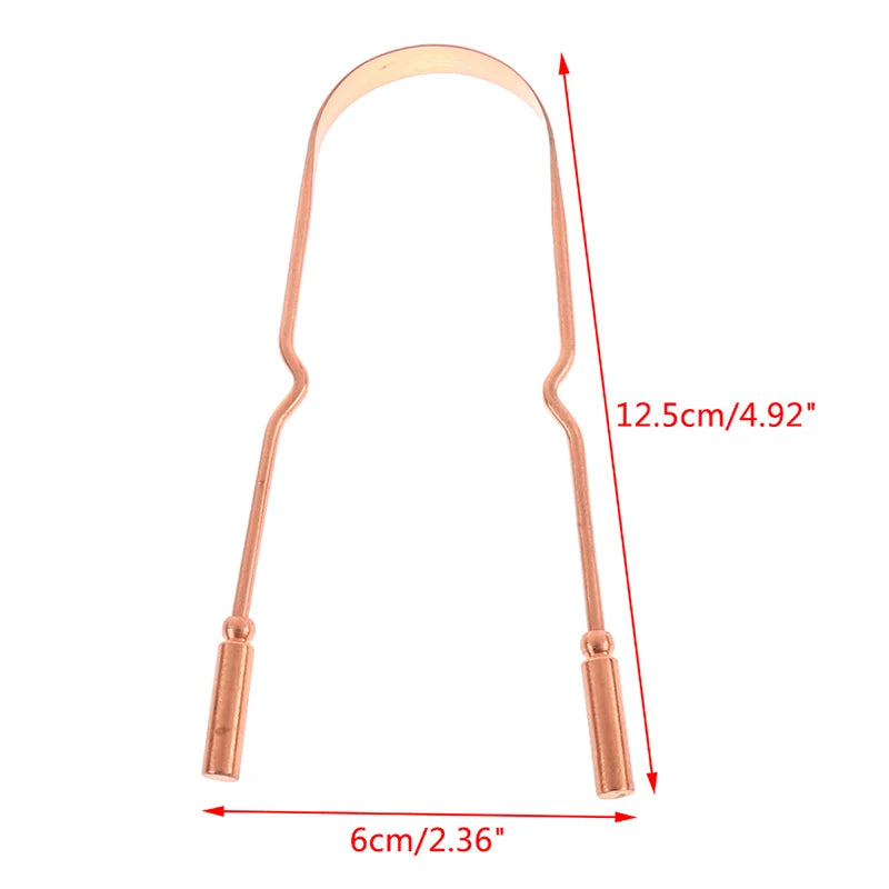 Pure Copper Tongue Scraper - Oral Hygiene Tool