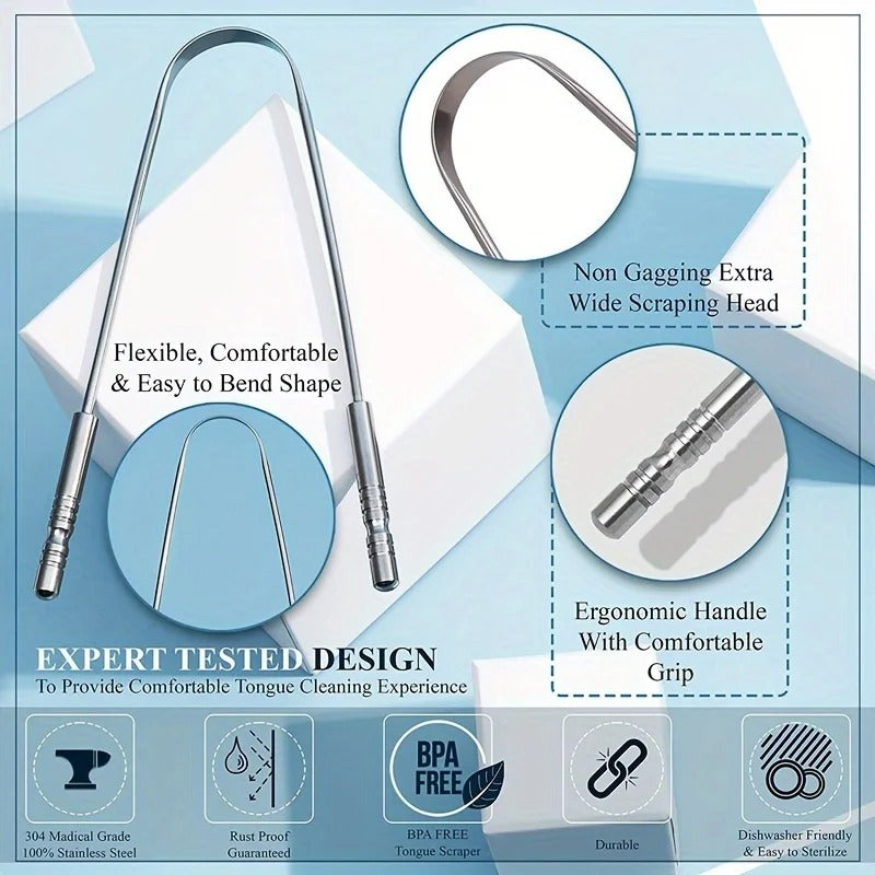 Tongue Cleaning Tools, Tongue scraper gift box set